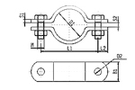 Flat Steel Tube Clamp