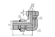 SAE O-RING BOSS/BSP FEMALE 60 CONE