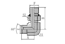 90 BSP  MALE  60 SEAT/SAE  O-RING  BOSS