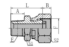 BSPT  MALE/BSP  PRESSURE  GAUGE  CONNECTOR