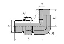 90 BSP MALE O-RING/BSP FEMALE