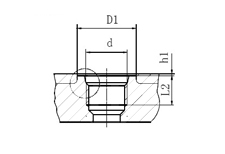 BSP thread port and mating stud end