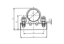 Extra Large Tube Clamp  DIN 3015