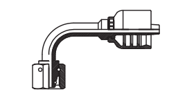 90° METRIC FEMALE 24° CONE O-RING H.T.