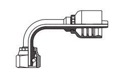 90° METRIC FEMALE24° CONE O-RING L.T.