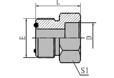 ORFS Male Flat / inch Socket-weld Tube