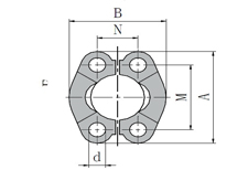 SAE  FLANGE  CLAMP  WITH  METRIC  THREAD