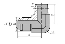 90 Metric Male 74 Cone/NPT Male