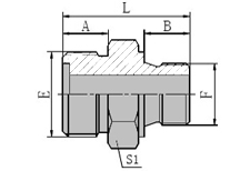 Metric Male O-ring/metric Male with Bonded Seal