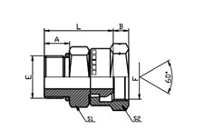 SAE 0-RING BOSSL-SERIES