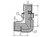 90  NPT  MALE/SAE  O-RING  BOSS