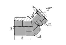 45  NPT  FEMALE/BSP  FEMALE  60  CONE