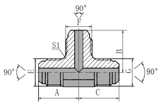 Metric Male 90 Cone