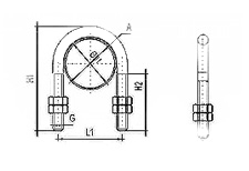 U-Bolt Tube Clamp DIN3015