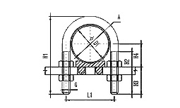 U-Bolt Tube Clamp DIN3015