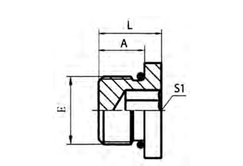 SAE O-ring Boss Hollow Hex Plug L-series