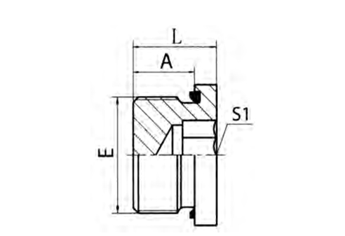 Metric Male Captive Seal Hollow Hex Plug