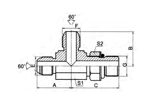 JIS Metric Male 60° Cone