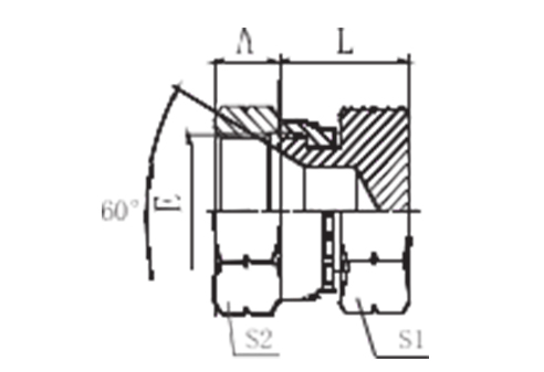 JIS Gas Female 60° Seat Plug