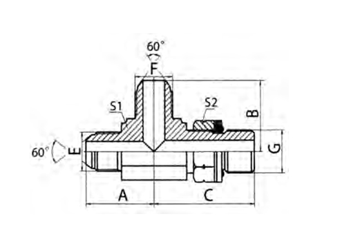 JIS Gas Male 60° Cone