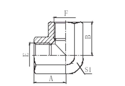 90°ELBOW BSP FEMALE