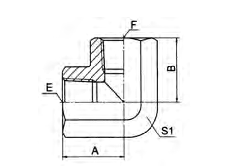 90° ELBOW BSPT FEMALE