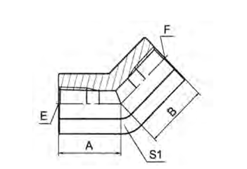 45° ELBOW NPT FEMALE