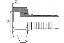 Metric Female Flat Seat