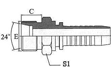 Metric Male 24°cone Seat L.T.