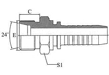 Metric Male24º Cone Seat H.T.