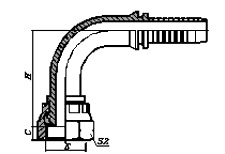 90º BSP Female Multiseal