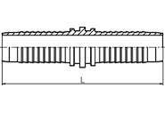 Double Connector carbon steel hose fitting zinc plated hydraulic pipe fitting