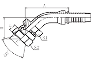 45°JIS Gas Female 60° Cone Seat