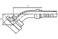 45° SAE Flange 6000PSI