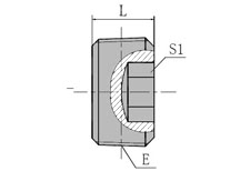 BSPT  MALE  HOLLOW  HEX  PLUG