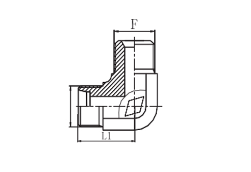 90° Elbow  Sp Thread 60 ° Cone Sealing