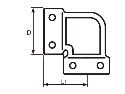 Adaptor90° Staple Female
