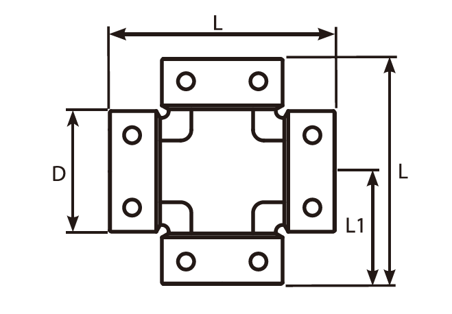 Cross Piece Staple Female Adaptor