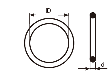 Staple Male End 'O' Ring