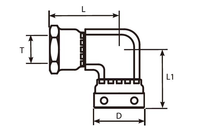 90° BSP Female 60° Cone - Swivel Female Adaptor