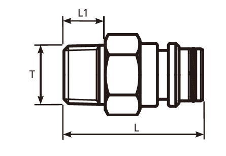 NPT Male - Staple Male Adaptor
