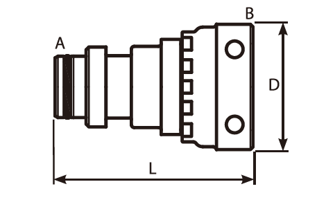 Straight Staple Male - Std Swivel Female Adaptor