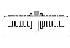 Double connector hose fittings