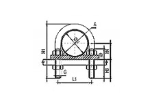 U-Bolt Tube Clamp DIN3015