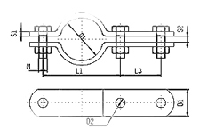 Flat Steel Tube Clamp DIN3015