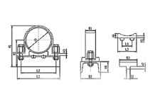 Flat Steel Tube Clamp DIN3015