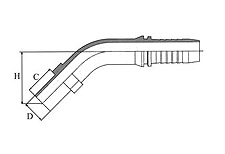 GB Metric 45º Standpipe