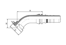 45°SAE Flange 9000 PSI