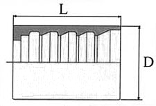 Ferrule for 4SH, R12/32 Hose