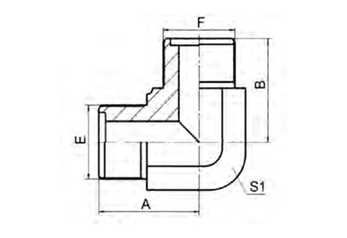 90º Metric Male O-Ring